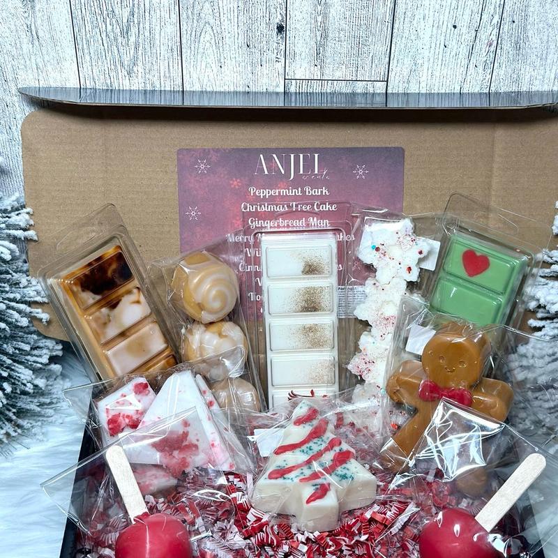 Christmas Wax Melt Box - 9 Different Scents Included-Variety of Scents