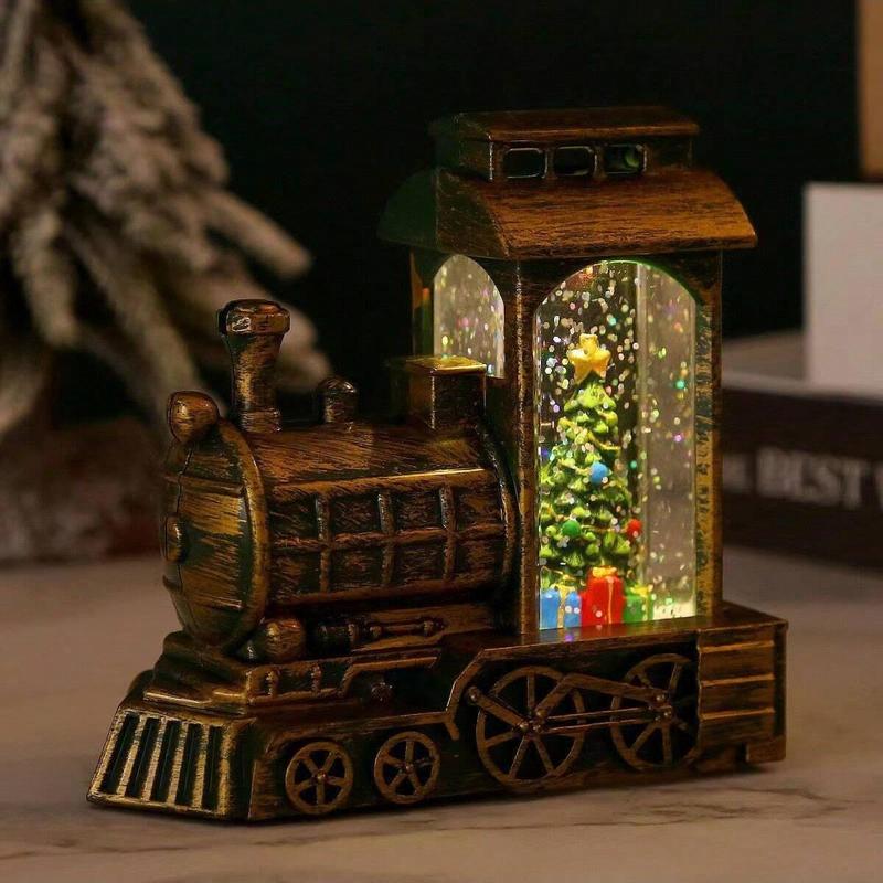 Christmas Train Design Night Light, 1 Count Battery Powered Decorative Light, Desktop Decorations for Home Party Festival, Home Decor