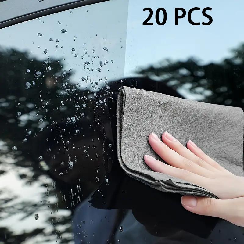 Thickened Glass Wiping Cloth, 20pcs Multifunctional Window Mirror Cleaning Cloth, Durable Ultra-fiber Dishwashing Cloth, Cleaning Supplies