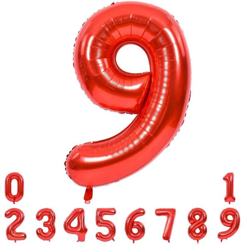 40 Inch Red Large Numbers Balloons 0-9, Number 3 Digit 3 Balloons,  Big Number Balloons for Birthday Party Anniversary Supplies Decorations balloon bouquet