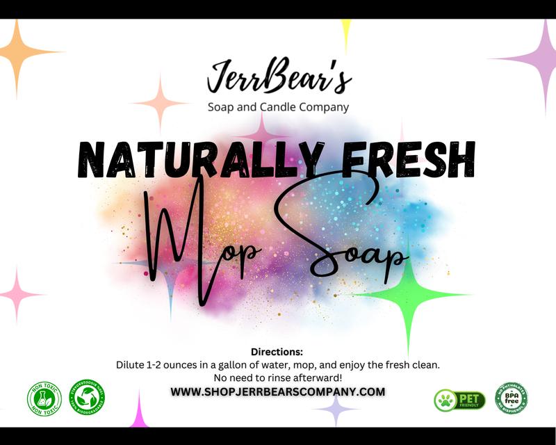 JerrBear’s Naturally Fresh Mop Soap for Clean and Healthy Floors Cleaning Household Cleaner Fragrance (32oz)