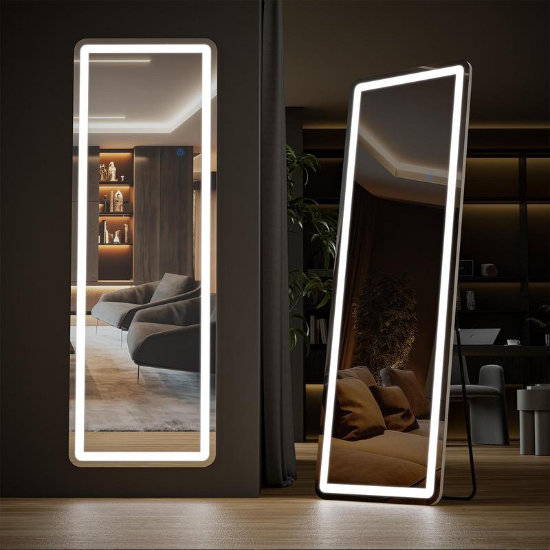 Full Length Floor Mirror with Lights 65