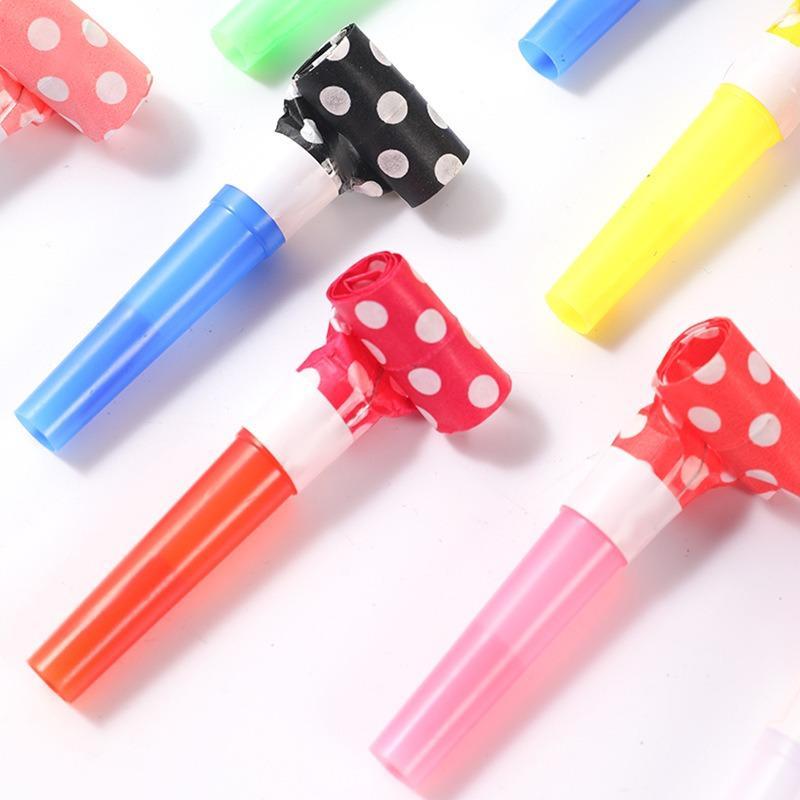 Random Color Blowing Dragon Whistle, 10pcs Party Blower Noisemakers, Funny Party Blowouts, Kids' Gifts for Festival, Party Supply for Kindergarten Children Toy