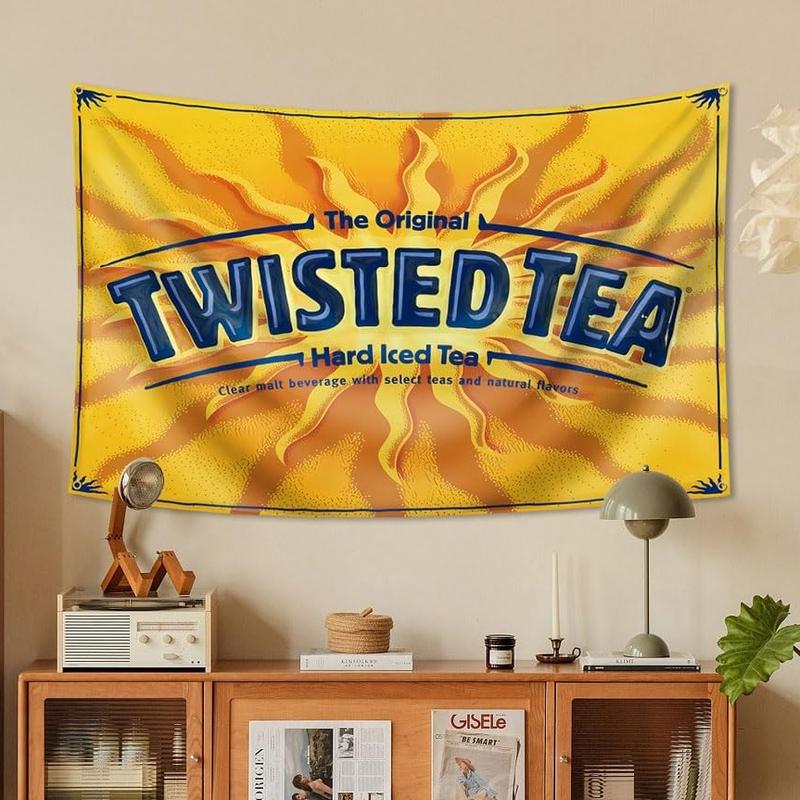 Twisted Tea Flag 3x5ft Banner for Indoor and Outdoor Decoration