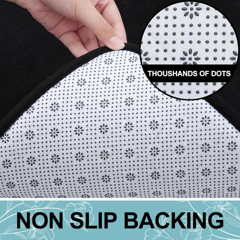 Memory Foam Bath Mat, Extra Soft Absorbent Bathroom Rugs Non Slip Bath Rug Runner for Shower Bathroom Floors, 24