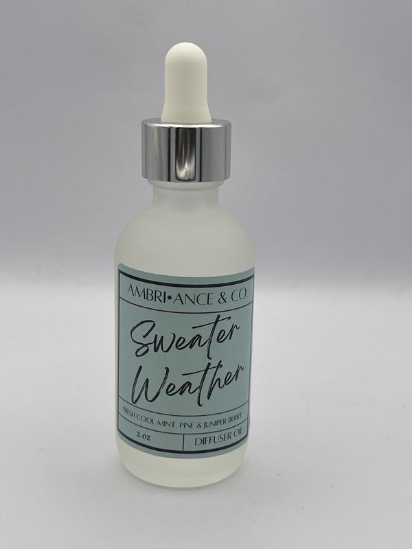 2oz Sweater Weather Scented Diffuser Oil for Home Fragrance -  Long-Lasting Scent- Phthalate-Free Fragrance- Home Decor Scent- Room Fragrance