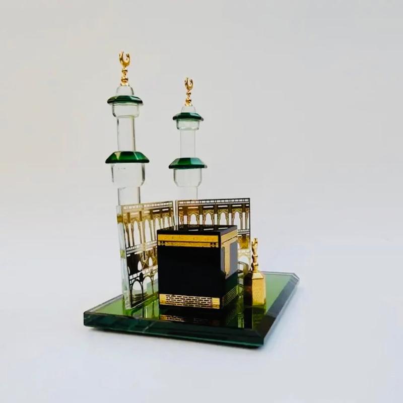 Muslim Kaaba Clock Tower Model Islamic Architecture Souvenirs Home Desktop Decor