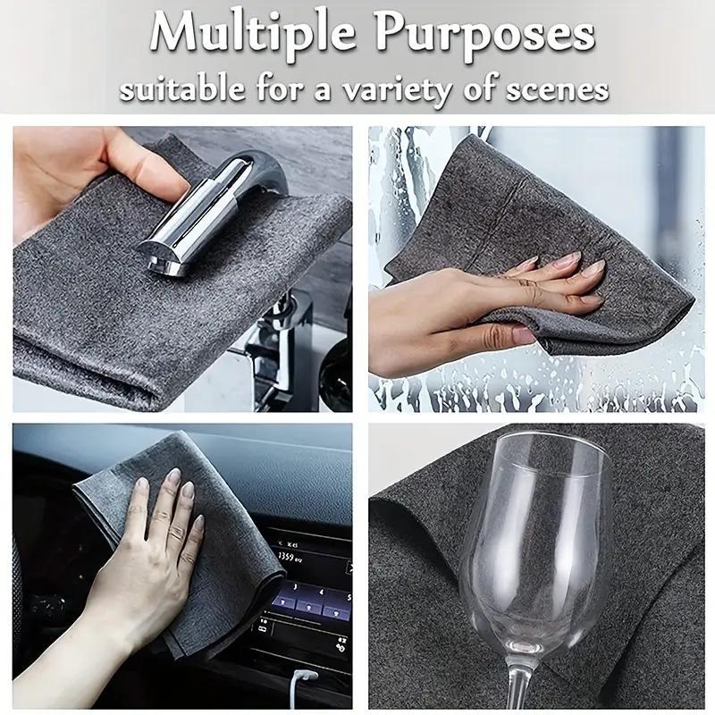 Thickened Glass Wiping Cloth, 20pcs Multifunctional Window Mirror Cleaning Cloth, Durable Ultra-fiber Dishwashing Cloth, Cleaning Supplies