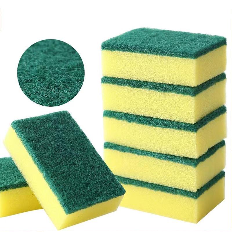 Kitchen Cleaning Sponge, 8 Counts 24pcs Double Sided Dishwashing Sponge, Household Cleaning Tool for Kitchen & Bathroom