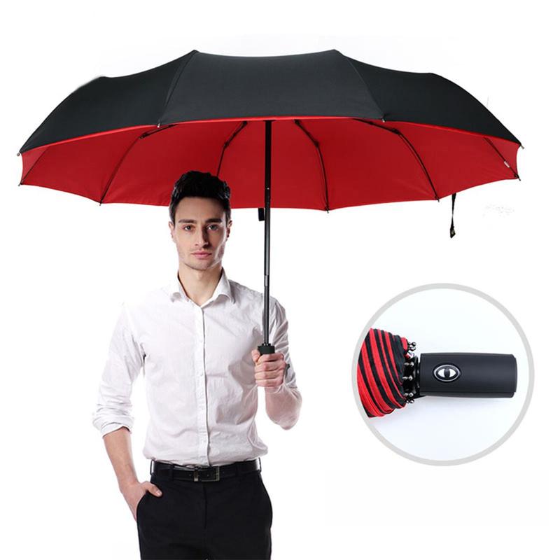 Automatic Folding Umbrella, Portable 10-rib Umbrella, UV Protective Umbrella, Umbrella for Men & Women, Umbrella for Outdoor Activities