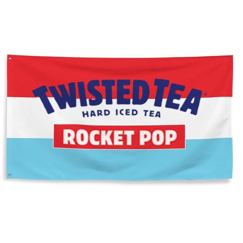 Rocket Pop Twisted Tea 3x5Ft Flags Tapestry Flag Home Decoration Banner for College Dorm Room Decor Outdoor Parties 3x5FT Ornaments