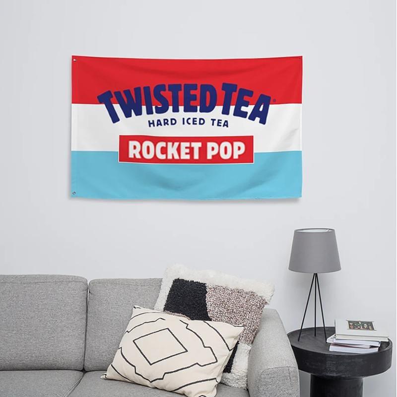 Rocket Pop Twisted Tea 3x5Ft Flags Tapestry Flag Home Decoration Banner for College Dorm Room Decor Outdoor Parties 3x5FT Ornaments