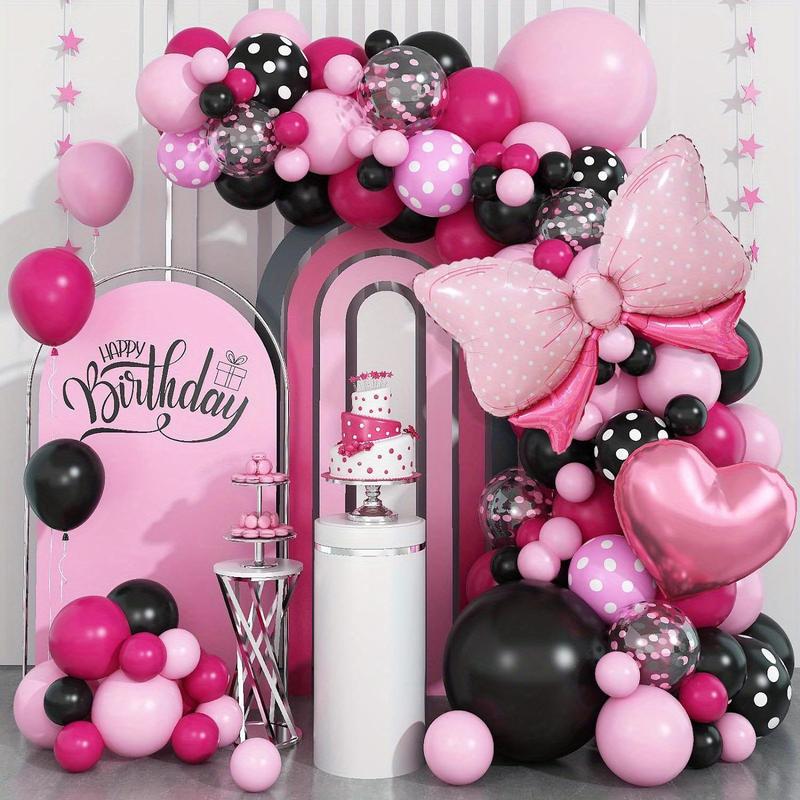 Balloon Garland Arch Kit (117pcs), Mixed Color Balloon Set with Tapes, Birthday Party Decoration Supplies, Party Preferred Balloon Kit