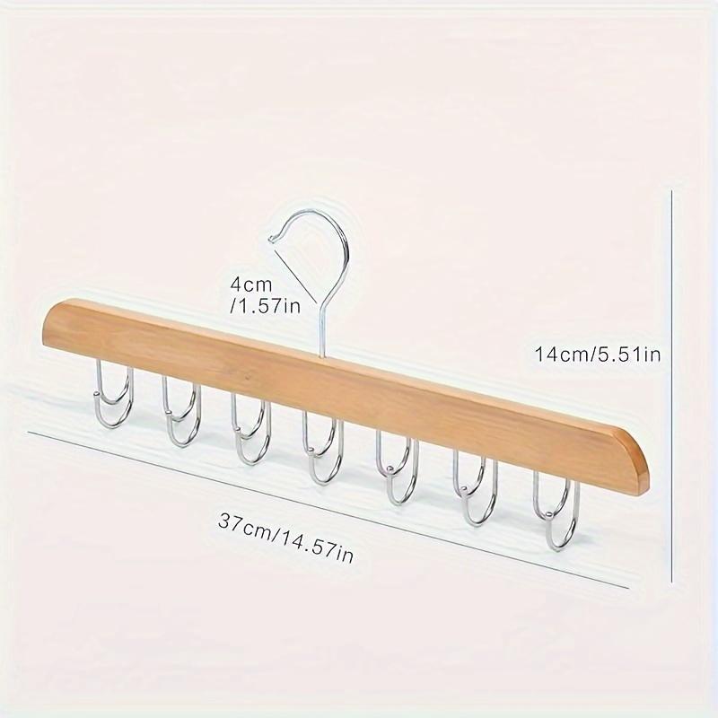 Wooden Tank Top Hanger, 360° Rotating Jeans Hanger, Belt Hanger, Tie Hanger, Durable & Fashionable Hanger for Closet, Home Decoration Hooks