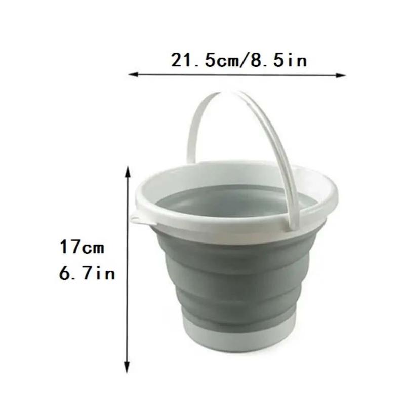 10L 3L Foldable Bucket, 1 Count Portable Collapsible Water Bucket, Outdoor Camping Fishing Bucket, Face Wash Bucket, Car Wash Bucket