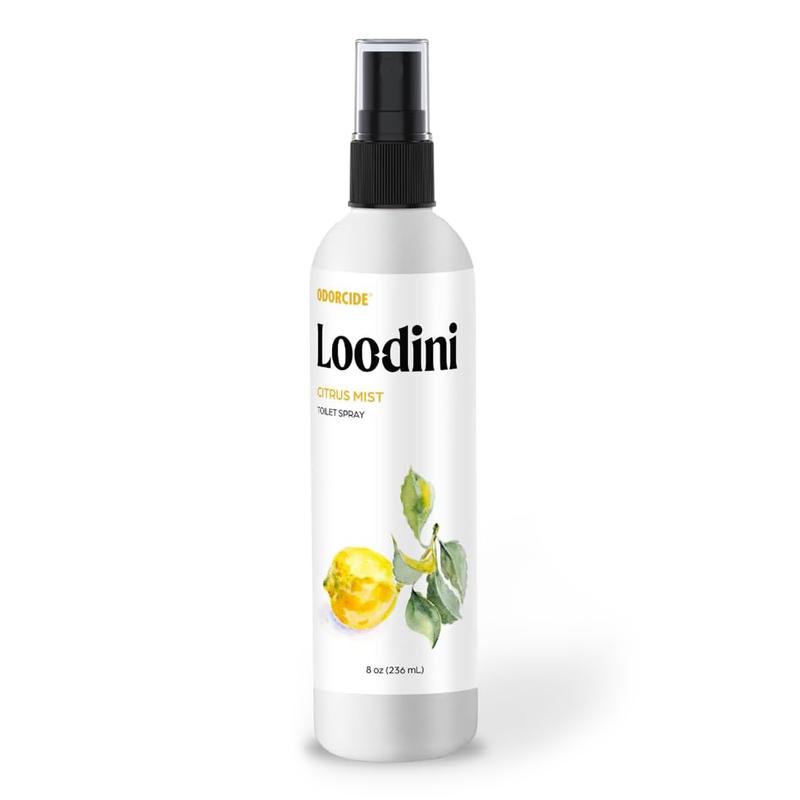 Loo-Dini Peach Blossom 8oz Toilet Spray & Bathroom Spray – Odor Eliminator Before You Go – Poop Spray Air Freshener & Bathroom Deodorizer Loodini