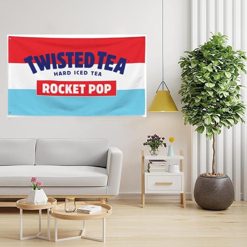 Rocket Pop Twisted Tea 3x5Ft Flags Tapestry Flag Home Decoration Banner for College Dorm Room Decor Outdoor Parties 3x5FT Ornaments