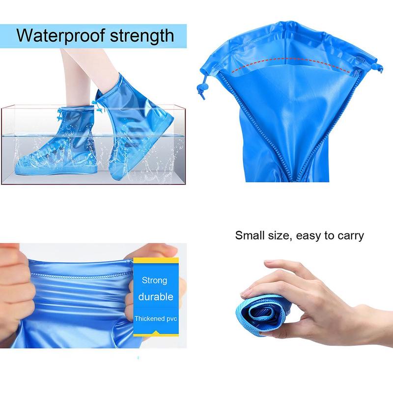 Waterproof Shoe Cover, 1 Count Outdoor Clear Rain Boots, Home Essentials Anti-slip Shoes Protector, Summer Gift, Home Accessories