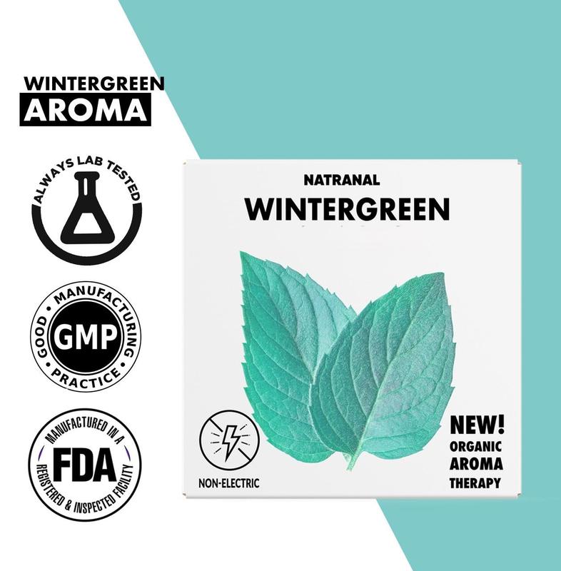 NATRANAL Wintergreen Air Device - Your Go-To Habit Replacement, Naturally Simple and Easy to Use Scent , Made with Organic Ingredients & essential oil for a Refreshing Wintergreen Fragrance Experience