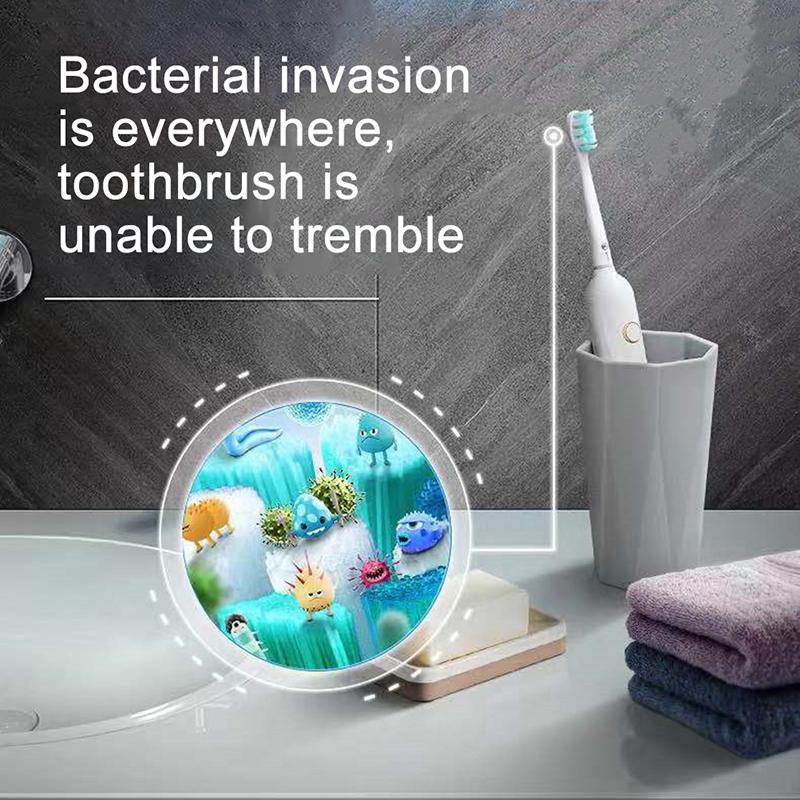 Smart UV Light Sterilizer Automatic Toothpaste Dispenser & Toothbrush Holder, Ultraviolet Light Wall Mount Toothbrush Sterilizer, Bathroom Supplies, Home Supplies Accessory - Waterproof bitva e toothbrush holder sanitizer  case