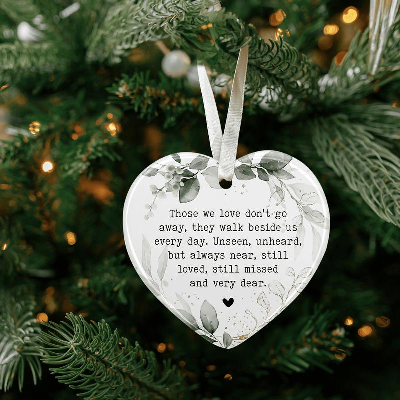 Memorial Gifts - Sympathy Gifts for Loss Of Loved One, Mom, Dad - Bereavement Gifts, Funeral Gifts, Remembrance Gifts, Grief Gifts - Memorial Ornaments for Loss Of Loved One - Ceramic Ornament