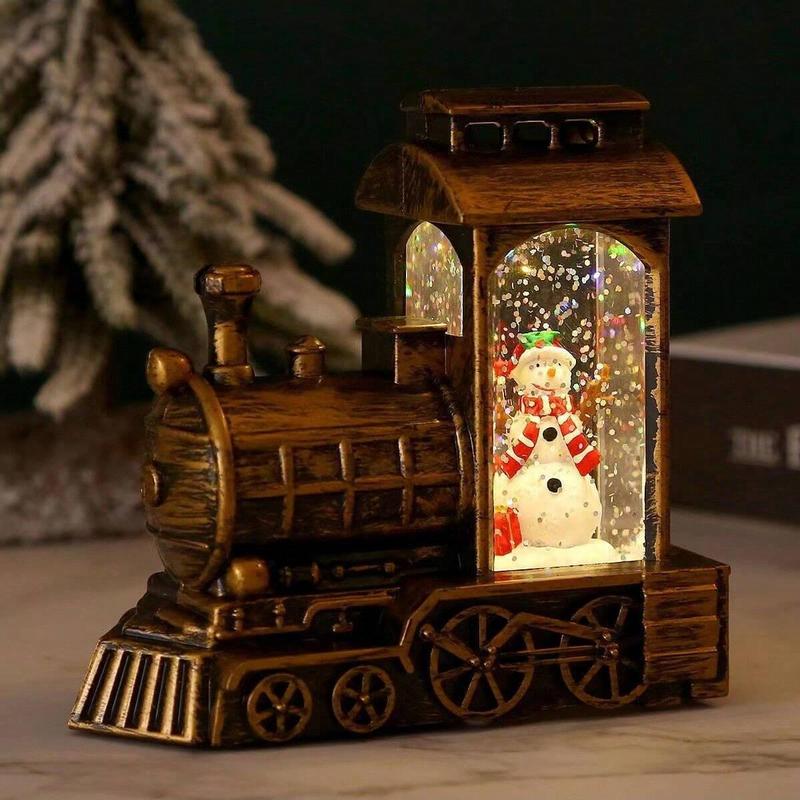 Christmas Train Design Night Light, 1 Count Battery Powered Decorative Light, Desktop Decorations for Home Party Festival, Home Decor