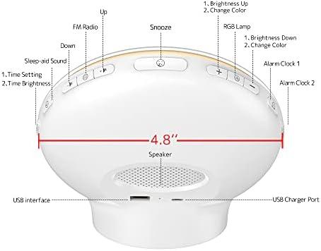 Sunrise Clocks , Wake Up Light with Sunrise Simulation,Snooze&Sleep Aid,Colors Night Light Decor set alarm clock sunrise alarm Glow-in-the-Dark