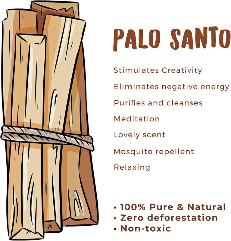 Palo Santo Sticks Sustainably Harvested Natural - EarthWise Aromatics Fragrance Scent Set Nature Scented Perfume Freshener