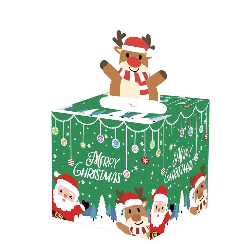 Christmas Themed Money Box, 1 Count Creative Cartoon Cash Gift Box, Birthday Party Gift for Friend Parent Couple Brother