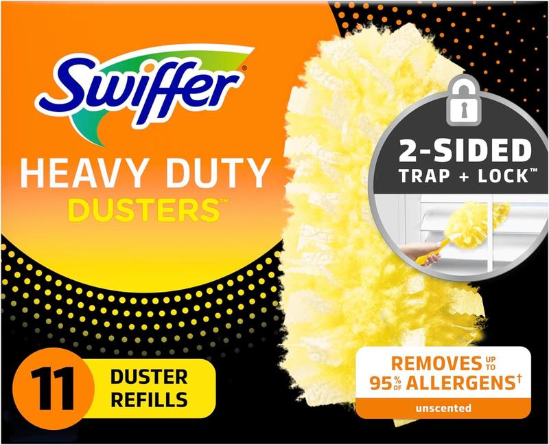 Dusters Heavy Duty Multi-Surface Duster Refills for Cleaning, Unscented, 11 Count - Pack of 11