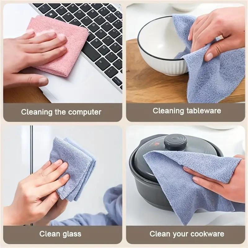 Microfiber Car Cleaning Cloth, Washable & Reusable Car Cleaning Cloth, Multipurpose Absorbent Cleaning Tool for Kitchen, Bathroom, Car