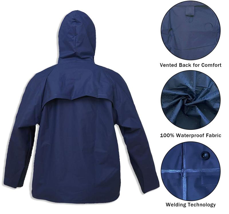 Men's Rain Suit, Waterproof, Breathable, Dependable Wet Weather Protection