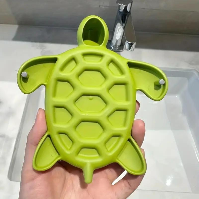 Cute Turtle Design Soap Dish, Creative Soap Storage Box, Soap Bar Holder for Bathroom Washroom