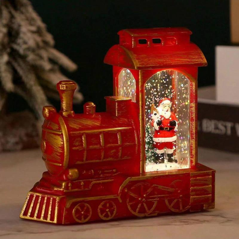 Christmas Train Design Night Light, 1 Count Battery Powered Decorative Light, Desktop Decorations for Home Party Festival, Home Decor