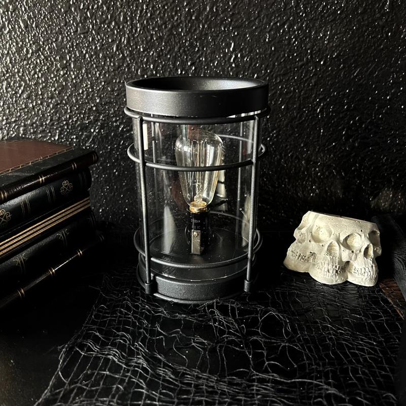 Industrial Style Wax Warmer with Edison Style Bulb for Home Scent