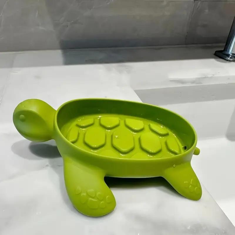 Cute Turtle Design Soap Dish, Creative Soap Storage Box, Soap Bar Holder for Bathroom Washroom