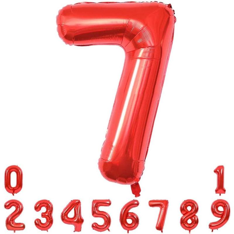 40 Inch Red Large Numbers Balloons 0-9, Number 3 Digit 3 Balloons,  Big Number Balloons for Birthday Party Anniversary Supplies Decorations balloon bouquet