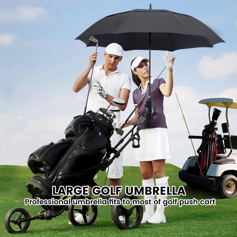 Golf Umbrella 54 62 68 Inch, Large Windproof Umbrellas Automatic Open Oversize Rain Umbrella with Double Canopy for Men - Vented Stick Umbrellas