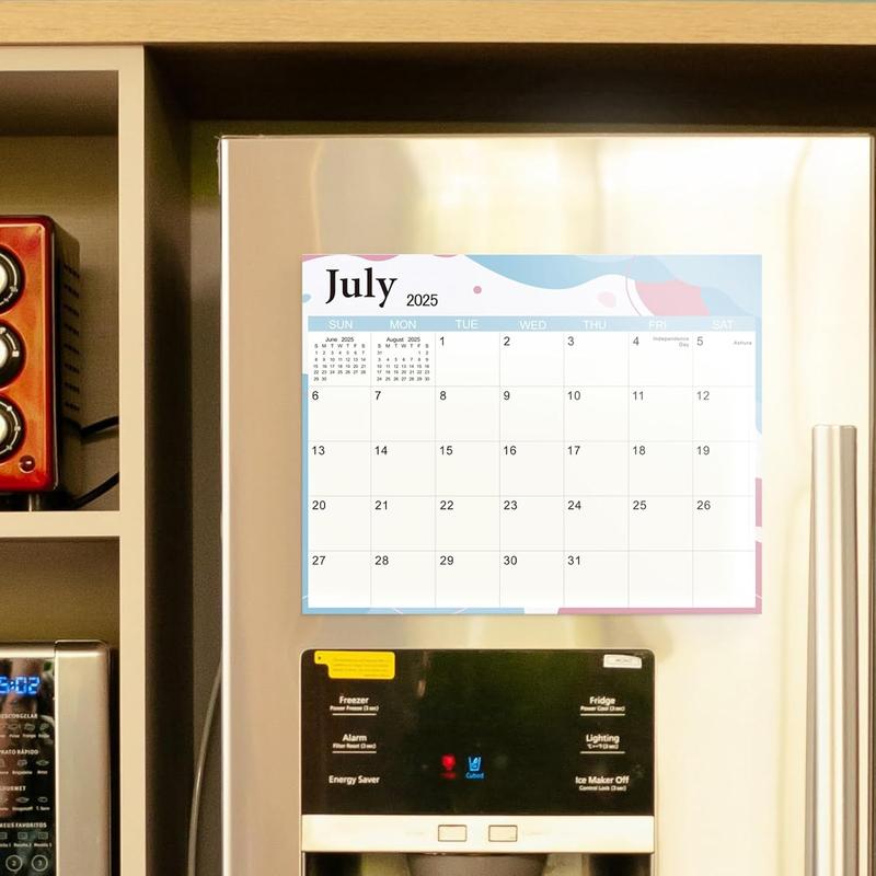 Magnetic Calendar for Refrigerator, Fridge Calendar 2024-2025, Jul 2024 to Dec 2025 18 Months Magnetic Calendar, 10