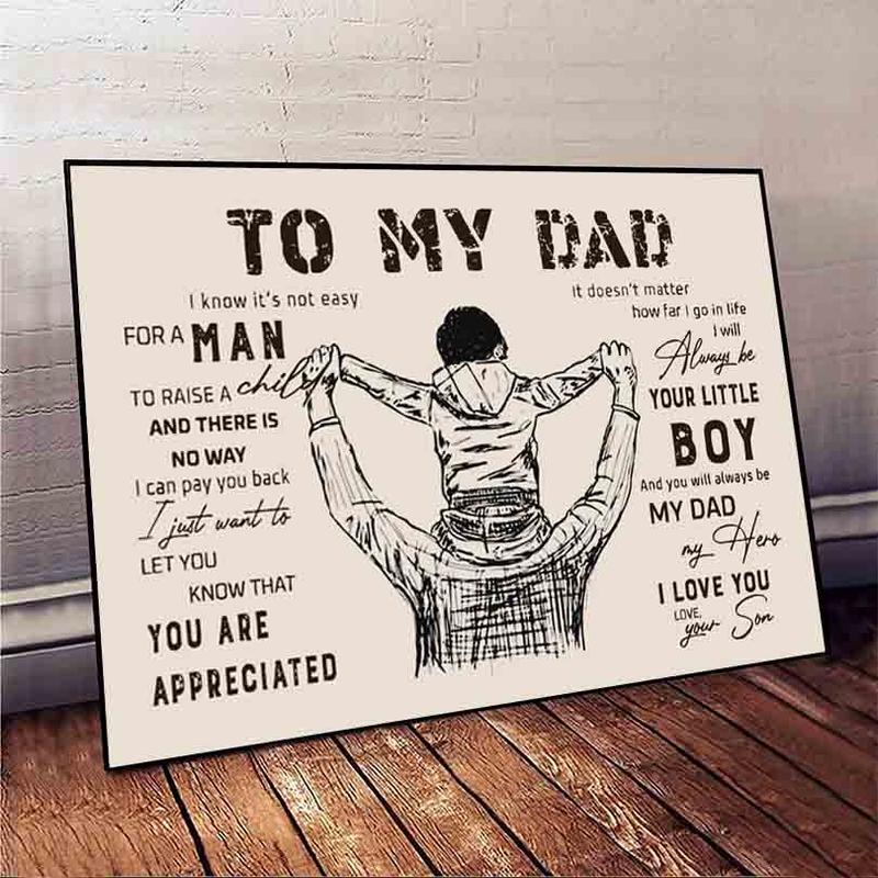 to My Dad Gift from Son Father'day Gift Poster