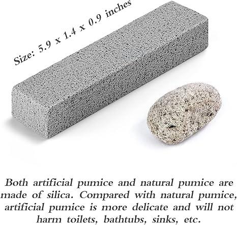 12Pack Pumice Stone for Toilet Cleaning Bowl Stick,Powerfully Cleans Hard Water Rings, Calcium Buildup & Stains, Suitable for Cleaning Toilet, Bathtubs, Kitchen Sink, Grill Brush