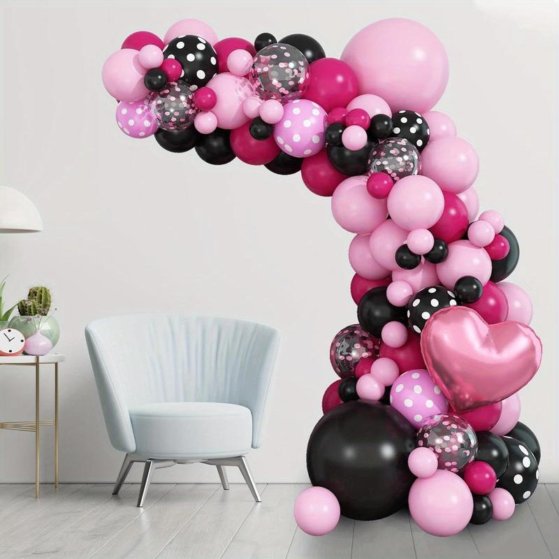 Balloon Garland Arch Kit (117pcs), Mixed Color Balloon Set with Tapes, Birthday Party Decoration Supplies, Party Preferred Balloon Kit