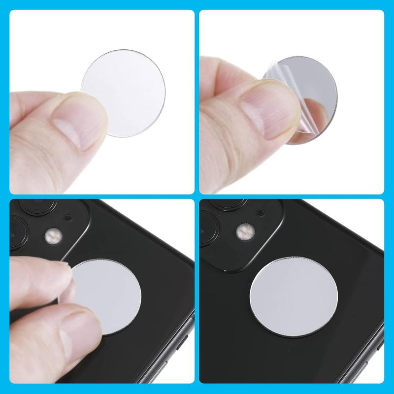 Mini Size Round Mirror Small Round Mirror Adhesive Mirror Round Craft Mirror Tiles for Crafts and DIY Projects Supplies (1 Inch, 2 Inch, 3 Inch)