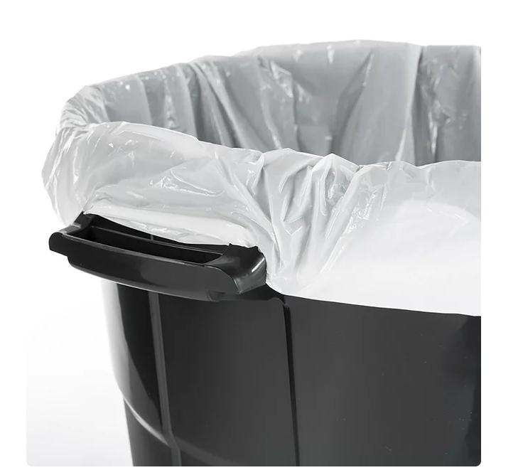 20 Gallon Heavy Duty Plastic Garbage Can, Included Lid, Black