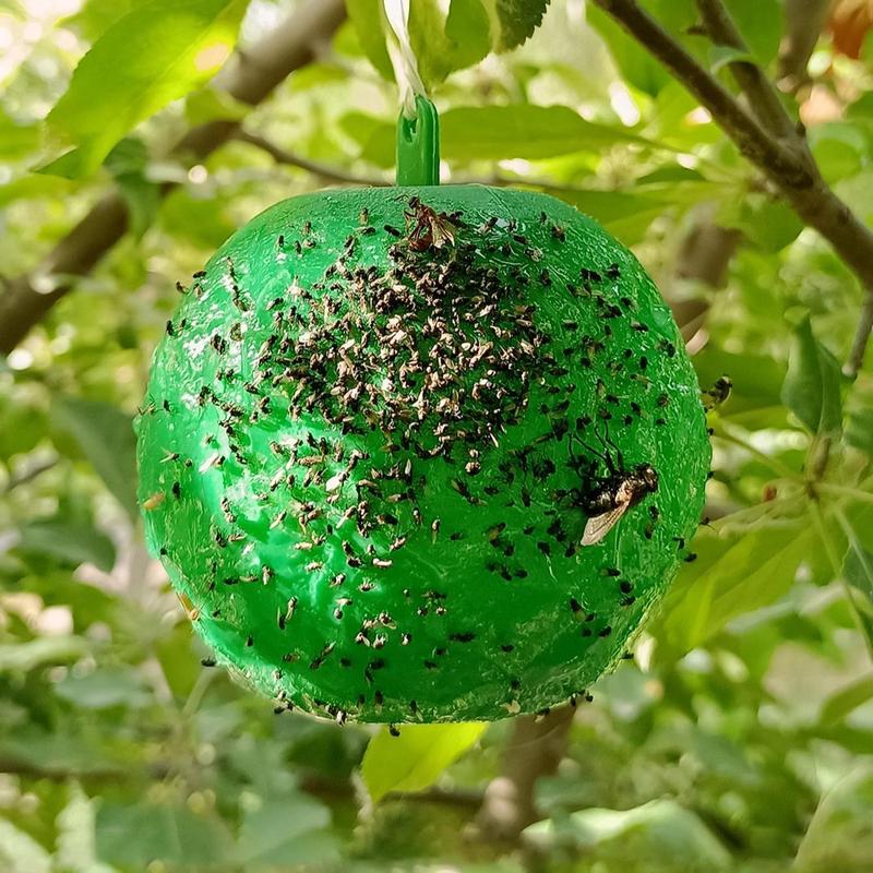 Fruit Fly Trap Ball, Fruit Tree Fly Trap, PVC Fruit Fly Ball, Insect Trap Ball, Garden Insect Control Tool for Home Garden