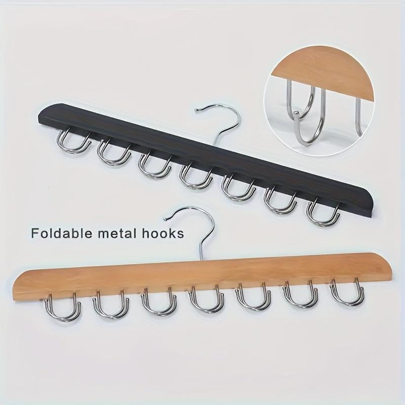 Wooden Tank Top Hanger, 360° Rotating Jeans Hanger, Belt Hanger, Tie Hanger, Durable & Fashionable Hanger for Closet, Home Decoration Hooks