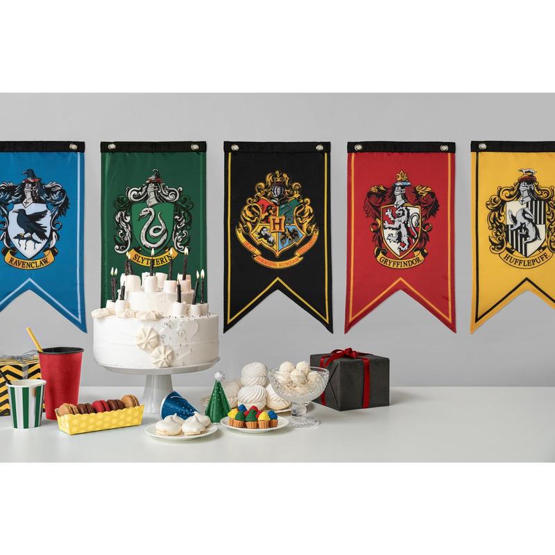 Harry Potter Wizarding House Banner Flag Set (12'' x 20'')