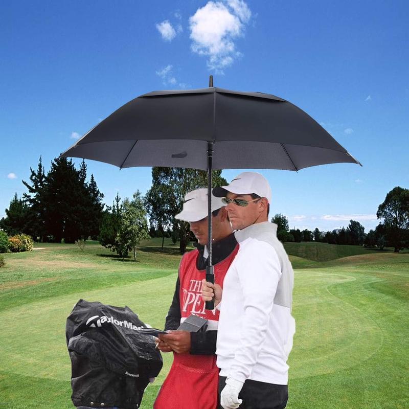 54 62 68 72 Inch Automatic Open Golf Umbrella, Extra Large Oversize Double Canopy Vented Windproof Waterproof Stick Umbrellas for Rain