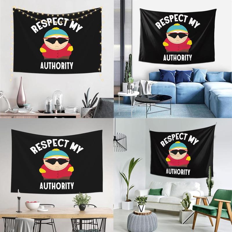 Respect My Authority Flag 3×5 Ft Polyester Banner Meme Funny Flags with Four Grommets for College Dorm Room Wall Decor 36 * 60in Gifts, Black