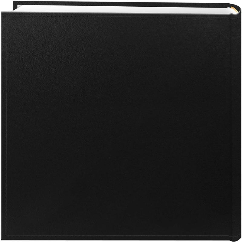 Photo Albums DA-200SF BLK 200 Pocket Sewn Leatherette Frame Cover Photo Album, 4 by 6-Inch, Black